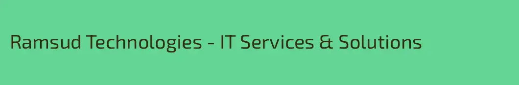 Ramsud Technologies - IT Services & Solutions